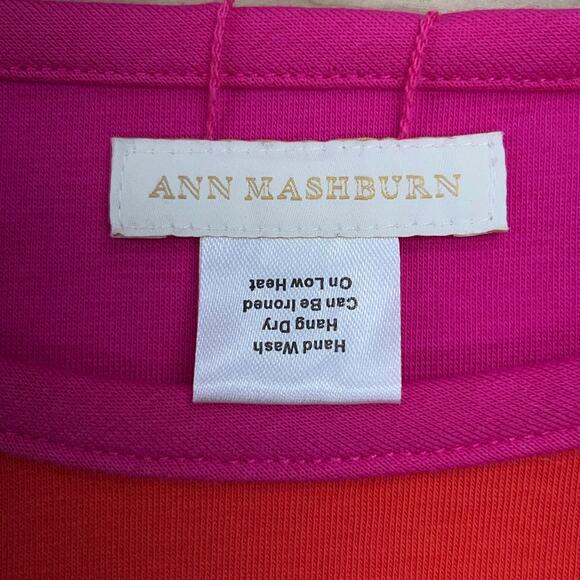 Ann Mashburn Womens Size XS Tunic Top Reversible Double Knit Pink Orange - Picture 13 of 16